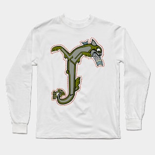 Celtic Cat Letter J Long Sleeve T-Shirt